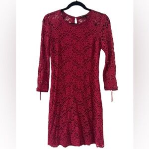 Juicy Couture Maroon Lace Cocktail Dress
Size 4